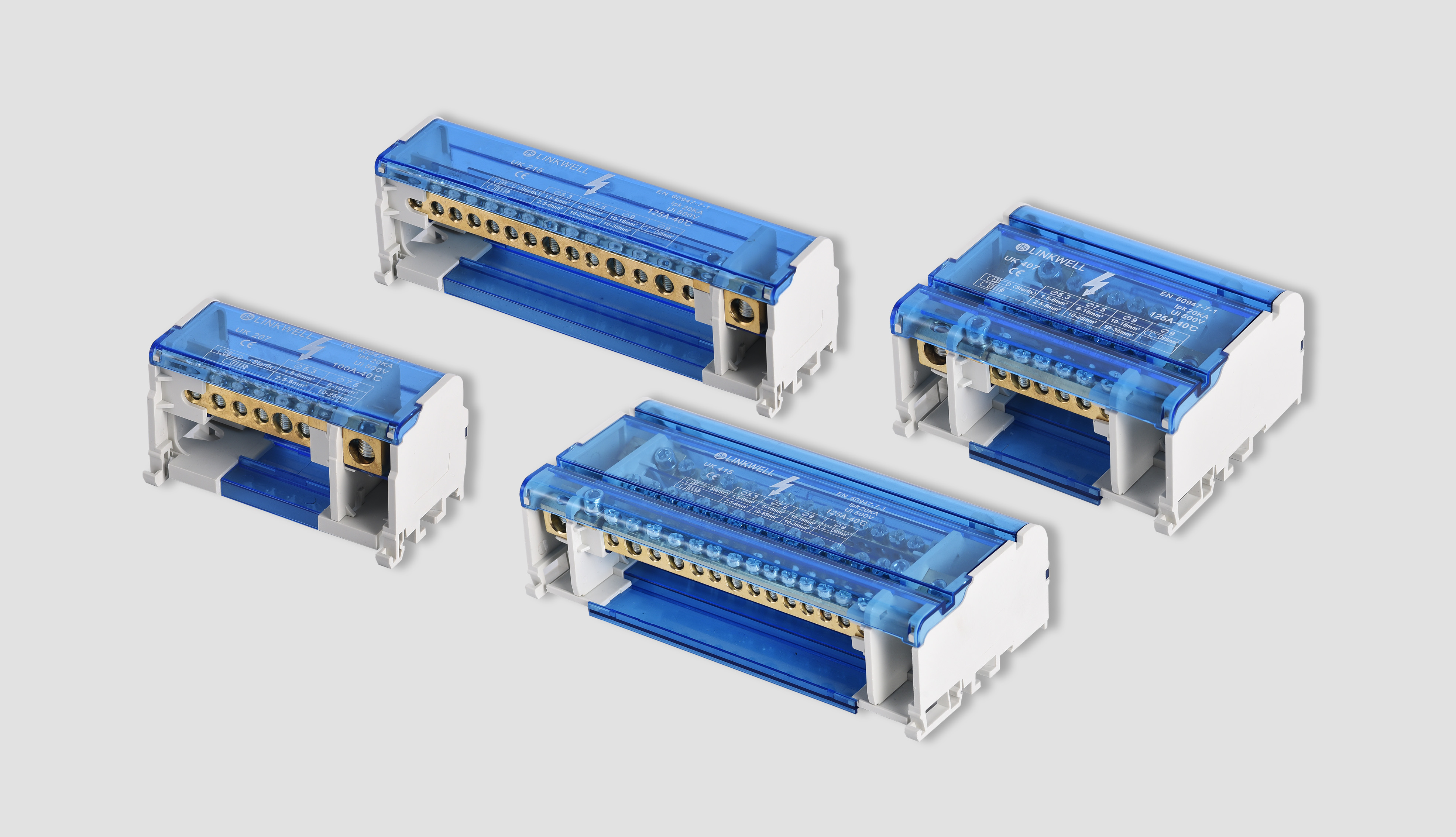 UK SERIES multipole distribution terminal blocks